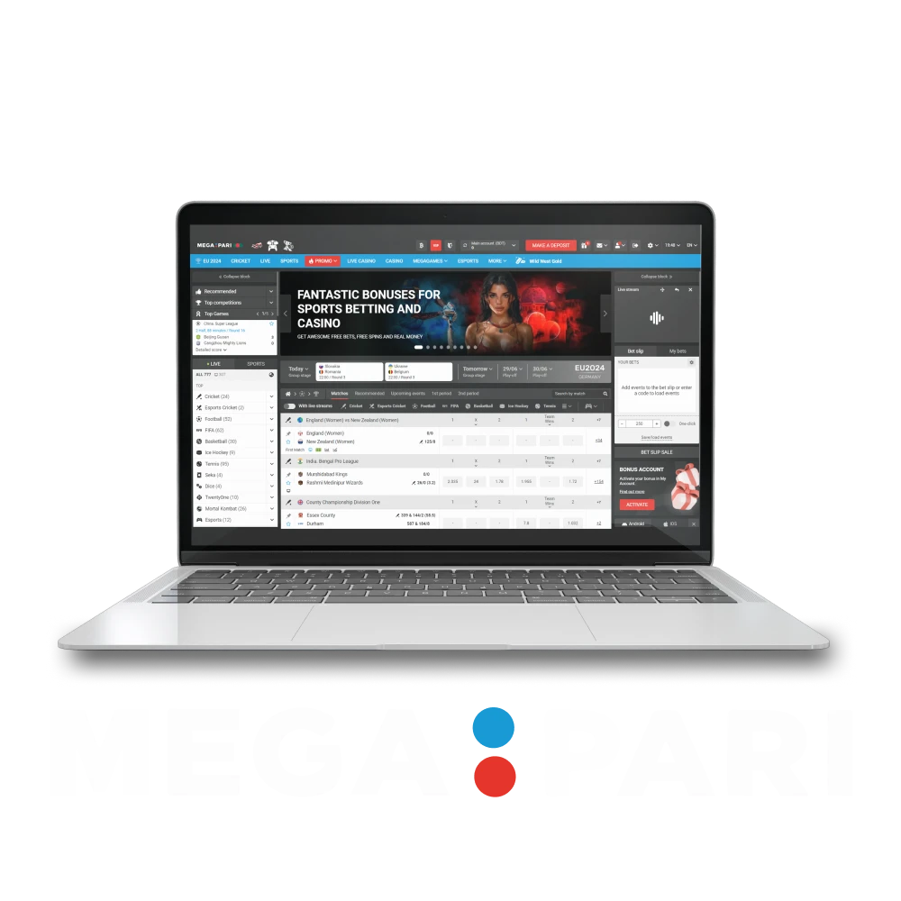 For bets and games, choose Megapari.