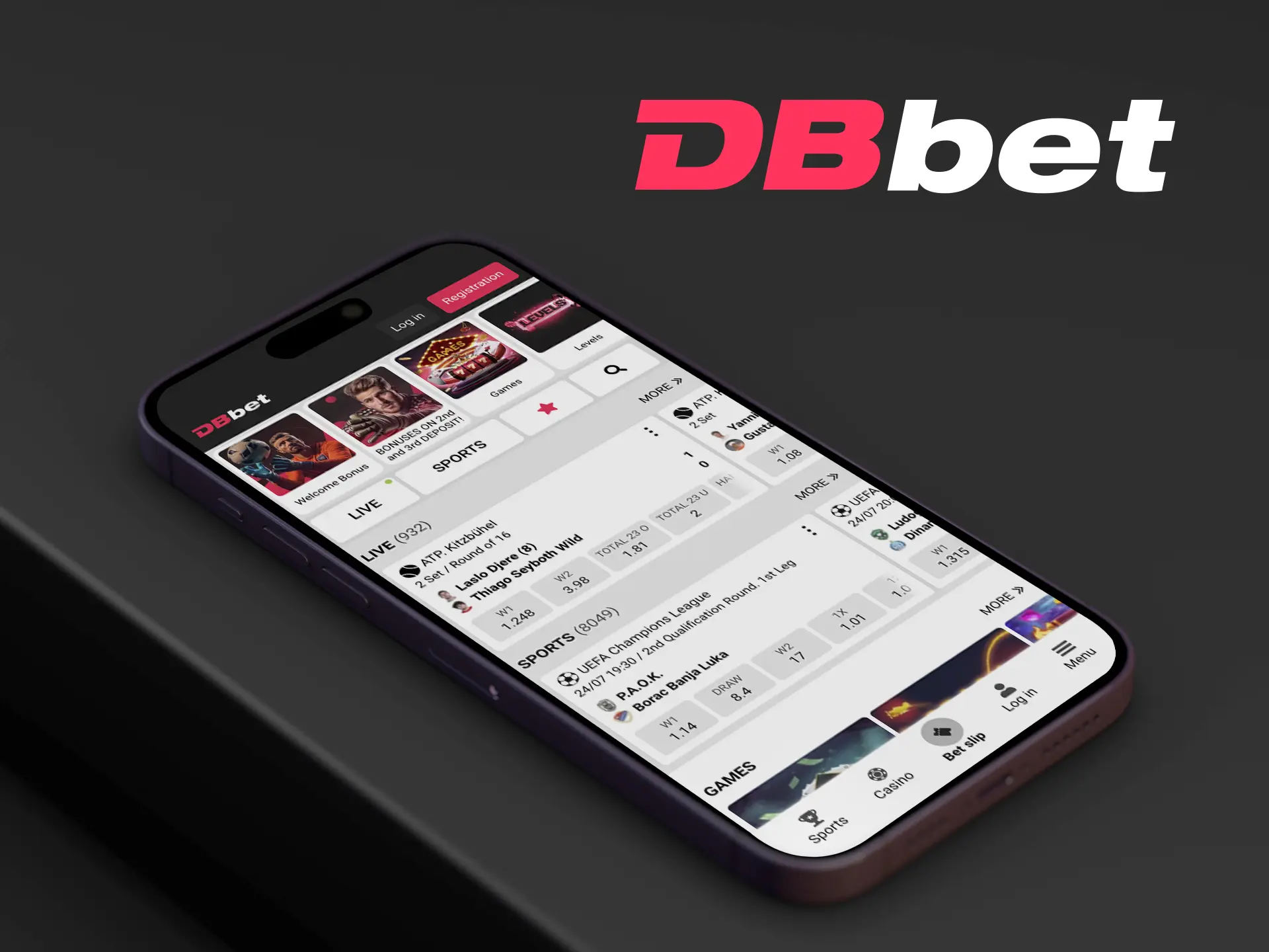 Learn the main pros when using the DBbet app.
