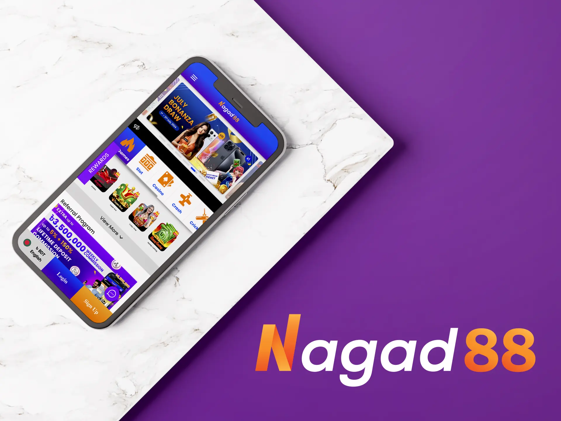 Nagad88 is a unique platform that has an innovative application and has all the necessary licences.