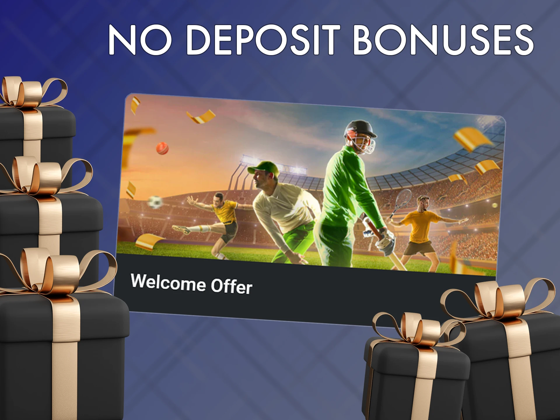 Take advantage of a no deposit bonus from bookmakers.