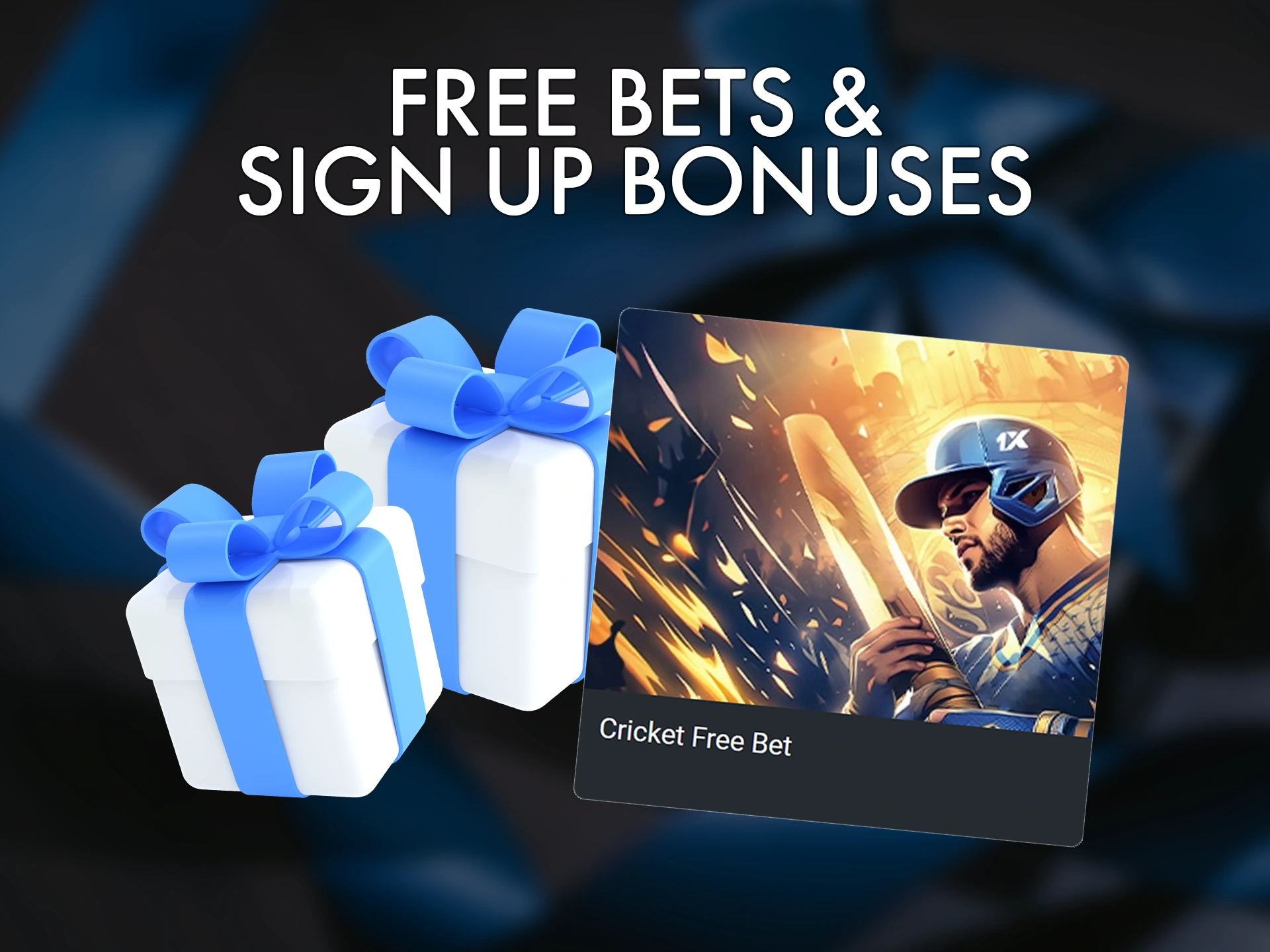 Get free bets and increase your winnings.